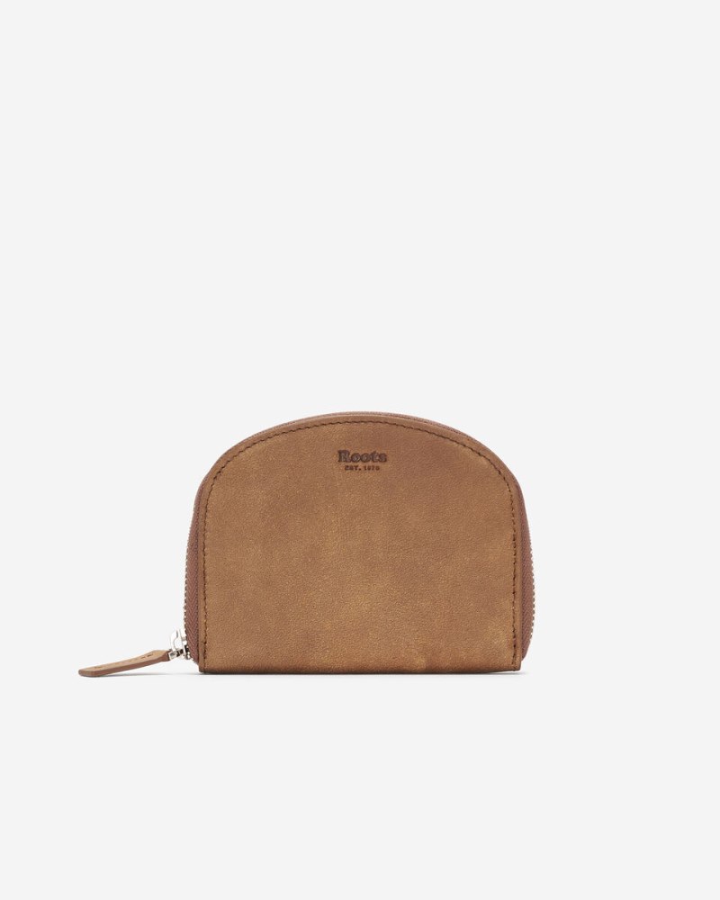 Roots Half Moon Wallet Tribe - NATURAL