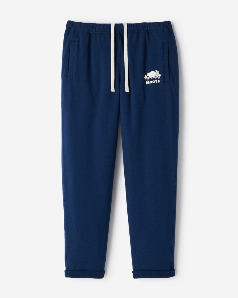 Roots Organic Easy Ankle Sweatpant - TRUE NAVY