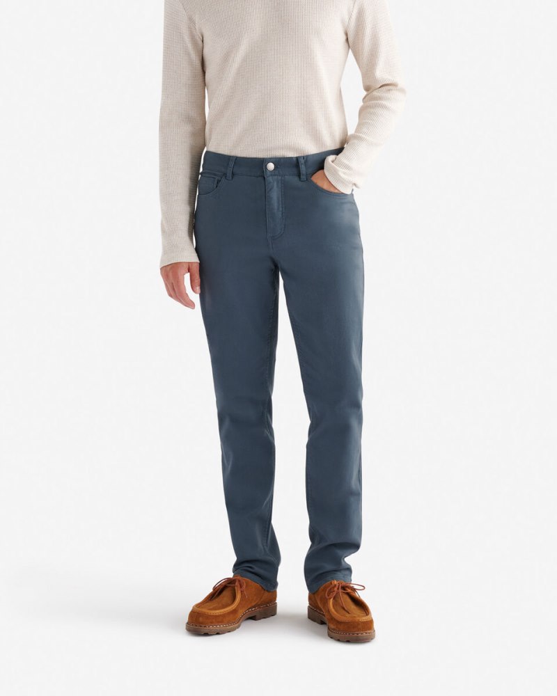 Roots Park Stretch 5 Pocket Pant 32 Inch Inseam - DARK SLATE BLUE