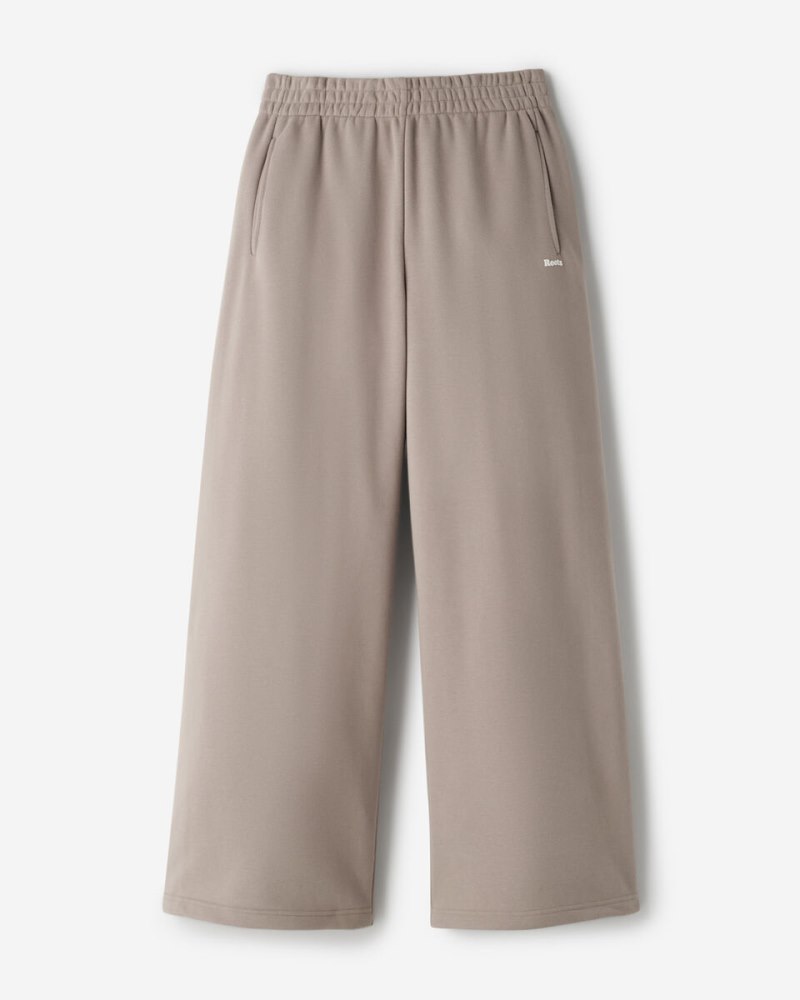Roots Summer Cloud Wide Leg Sweatpant - LUNAR GREY