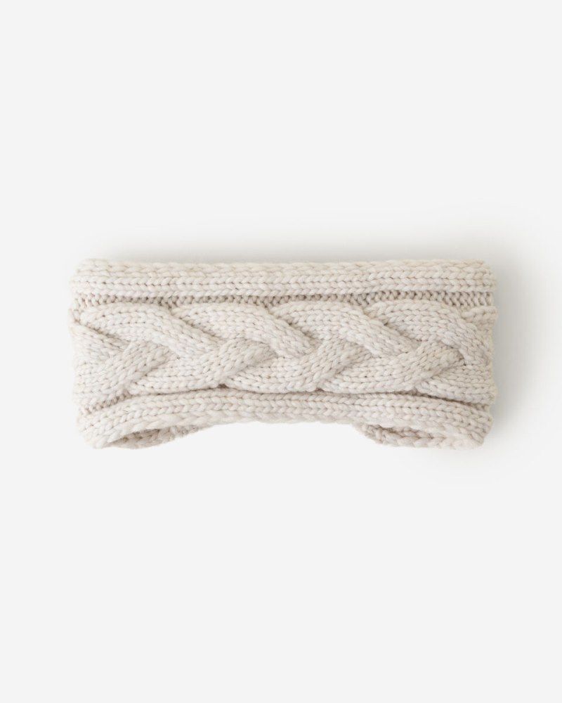 Roots Olivia Cable Headband - OATMEAL MIX