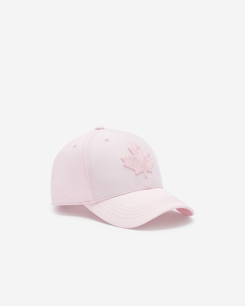 Roots Modern Leaf Baseball Cap - CHALK PINK