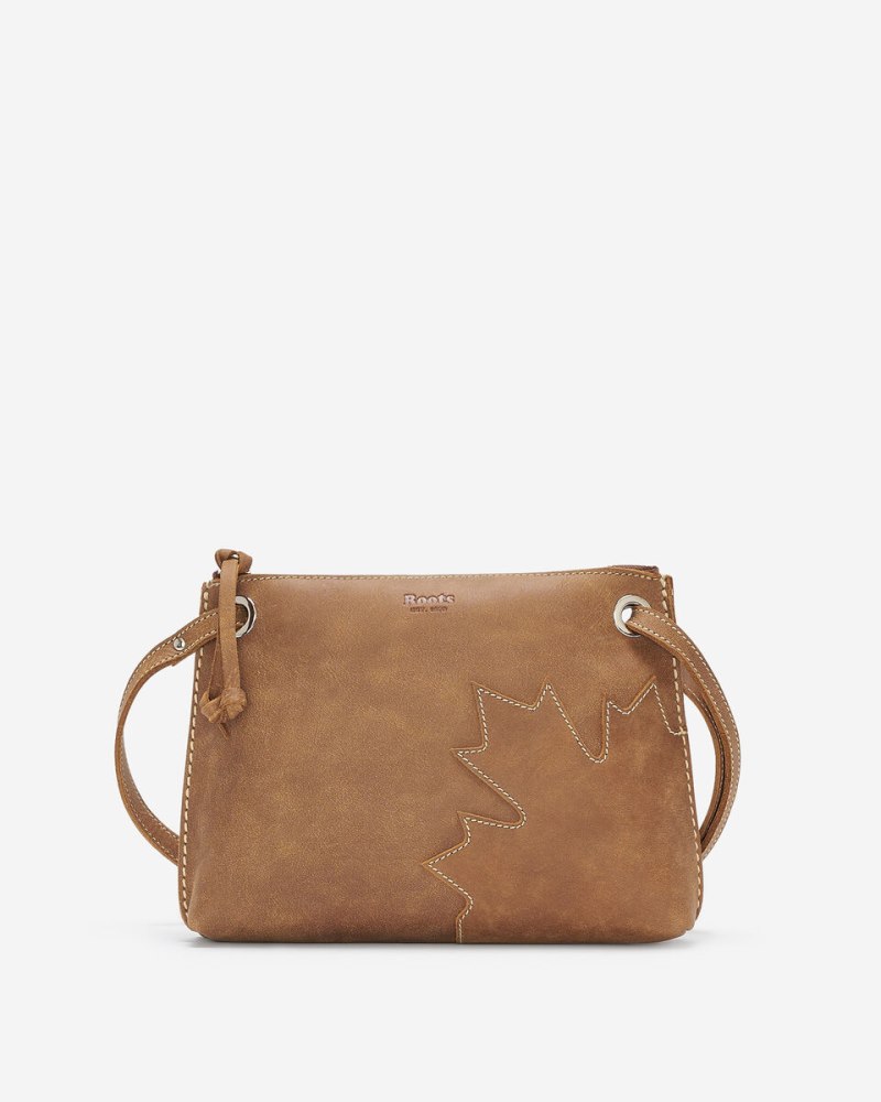 Roots Maple Leaf Edie Bag Tribe - NATURAL