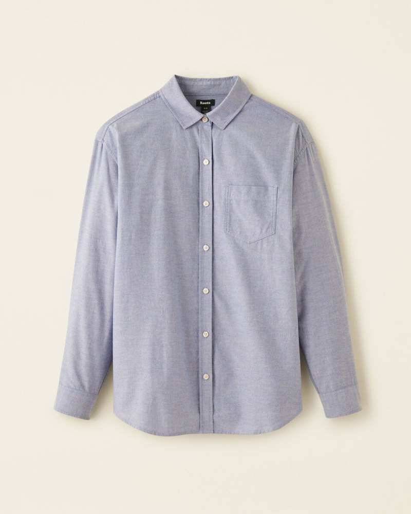 Roots Oxford Relaxed Shirt - CHAMBRAY BLUE