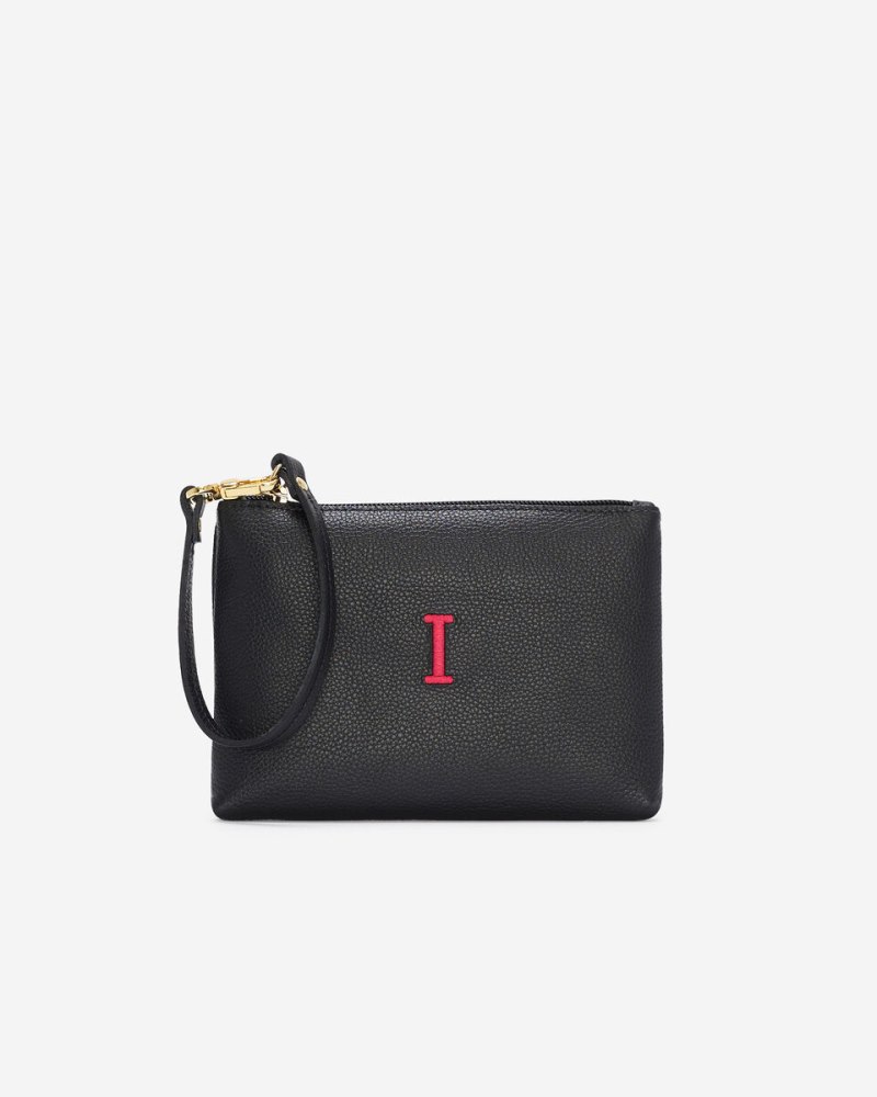 Roots Monogram Wristlet Black - I