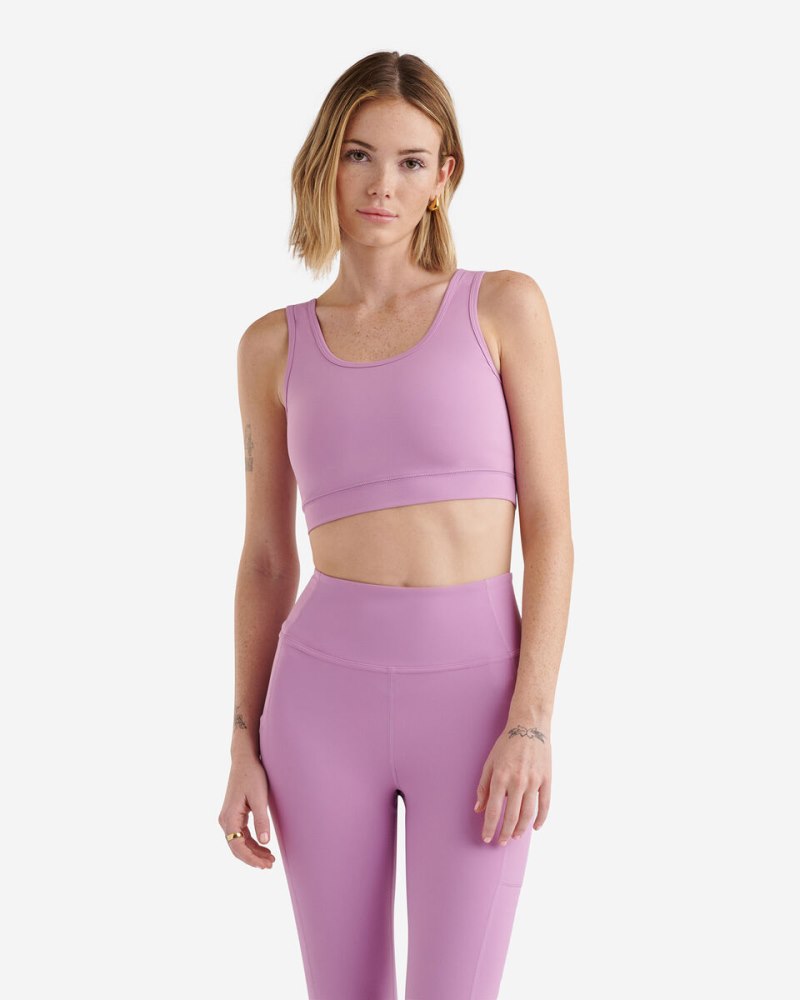 Roots Restore Crop Tank - PETAL PURPLE