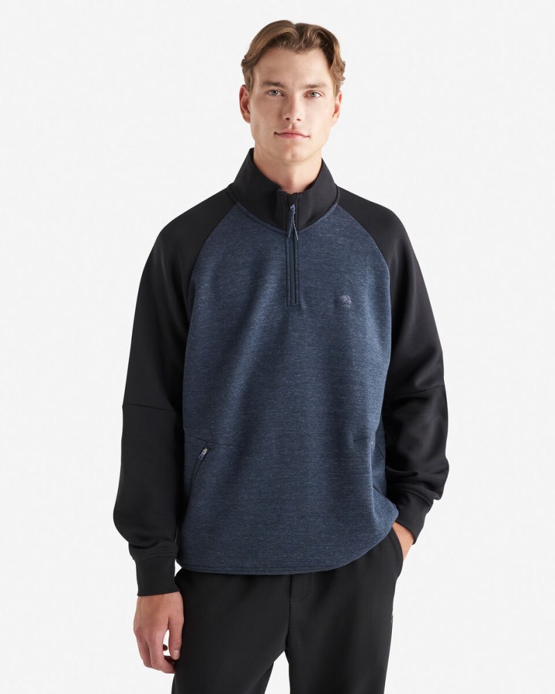 Roots Recover Half Zip Stein - NAVY MIX