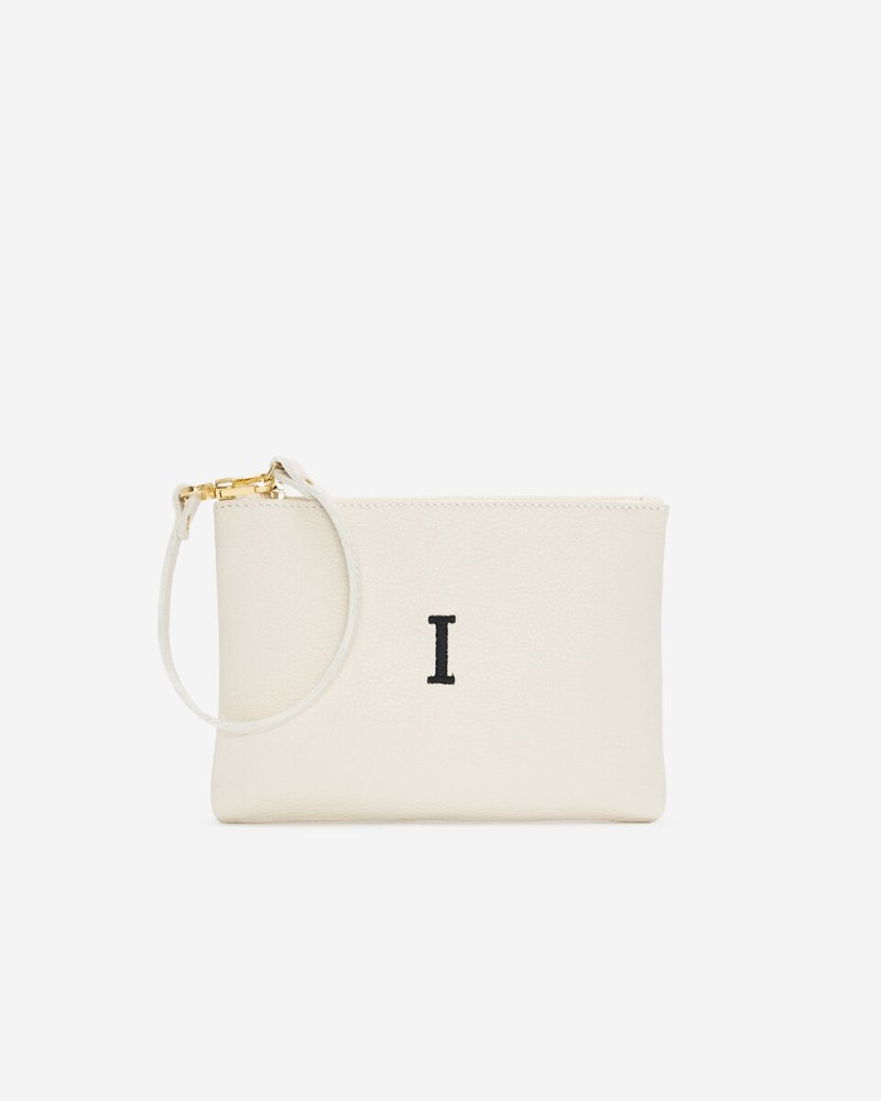 Roots Monogram Wristlet Ivory - I