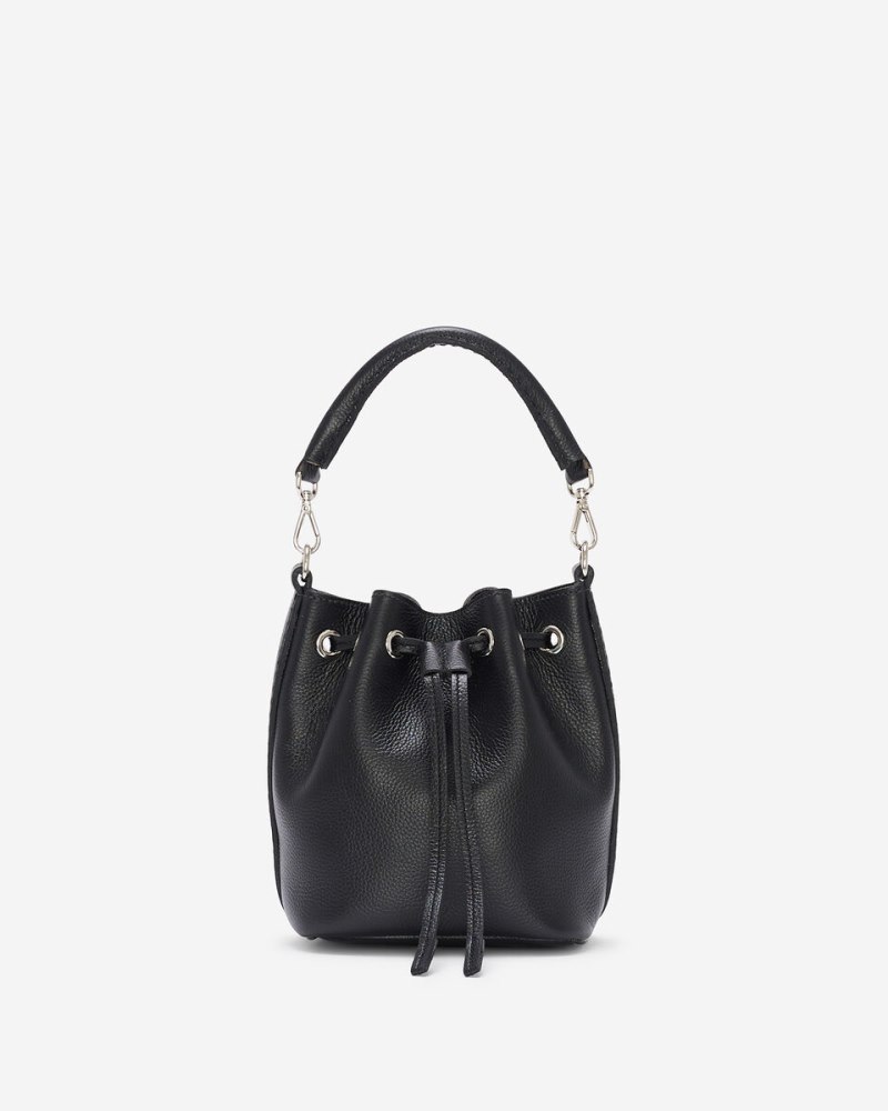 Roots Mini Bucket Bag 2.0 Cervino - BLACK/SAND