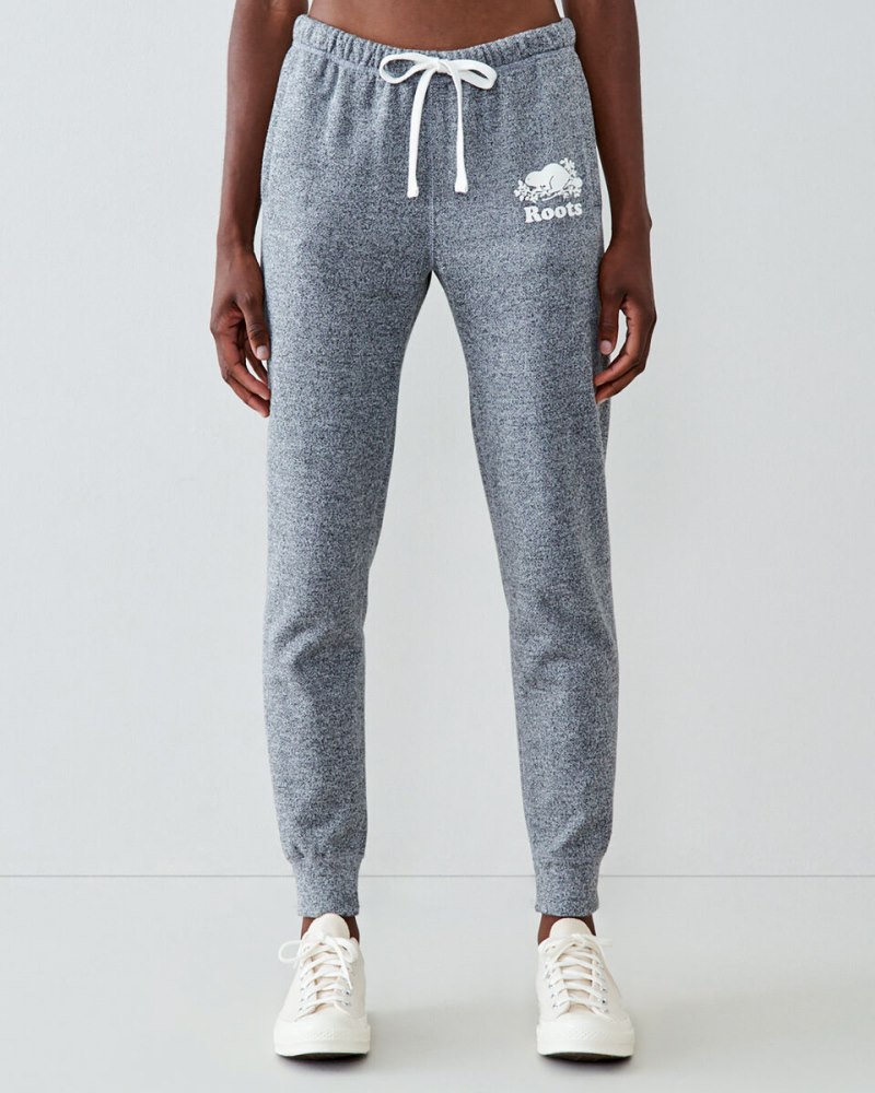 Roots Slim Cuff Sweatpant Short (26 Inch Inseam) - SALT & PEPPER