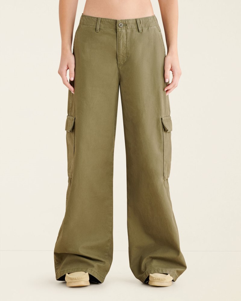Roots Levi's Baggy Cargo Womens Pants - OLIVE