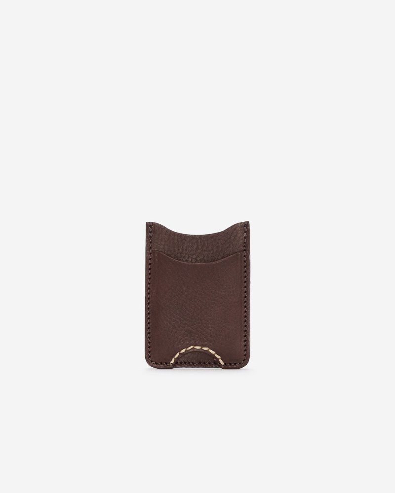 Roots Two Sided Card Holder Veg - COCOA