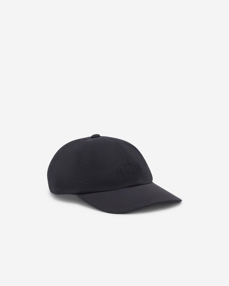 Roots Nylon Baseball Cap - BLACK