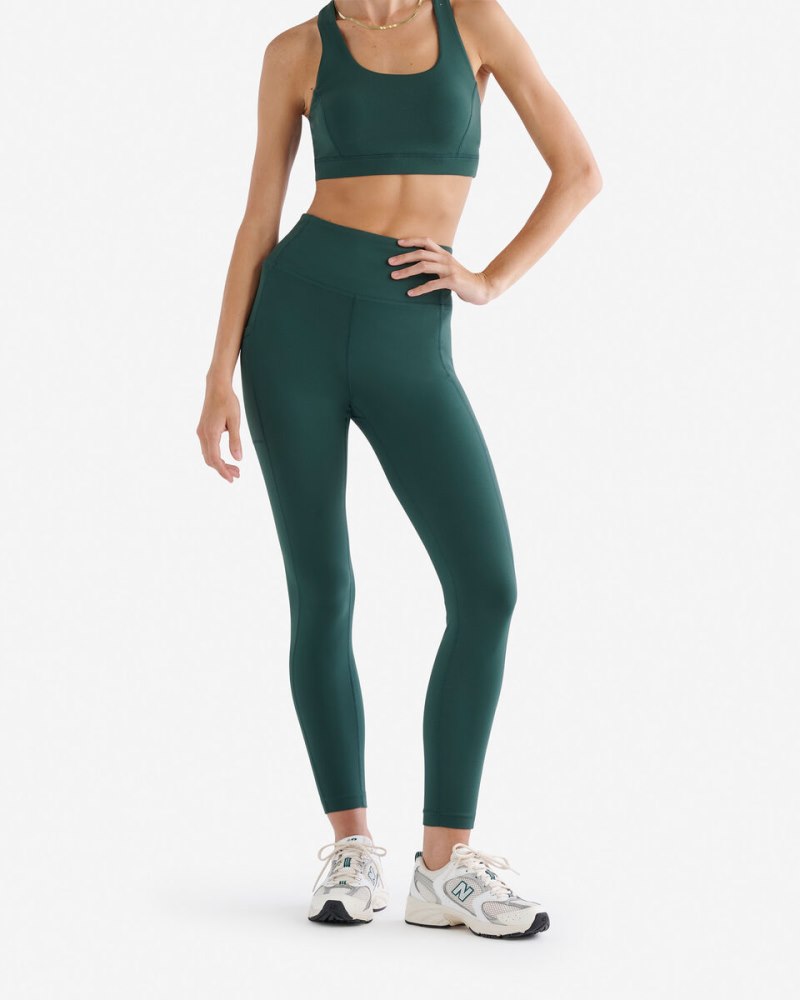 Roots Restore Stretch Pocket Legging - VARSITY GREEN
