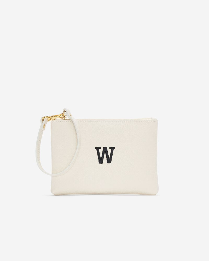 Roots Monogram Wristlet Ivory - W