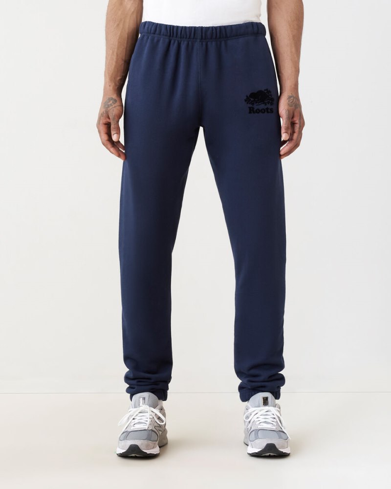 Roots Organic Original Sweatpant Tall (33.5 Inch Inseam) - NAVY BLAZER