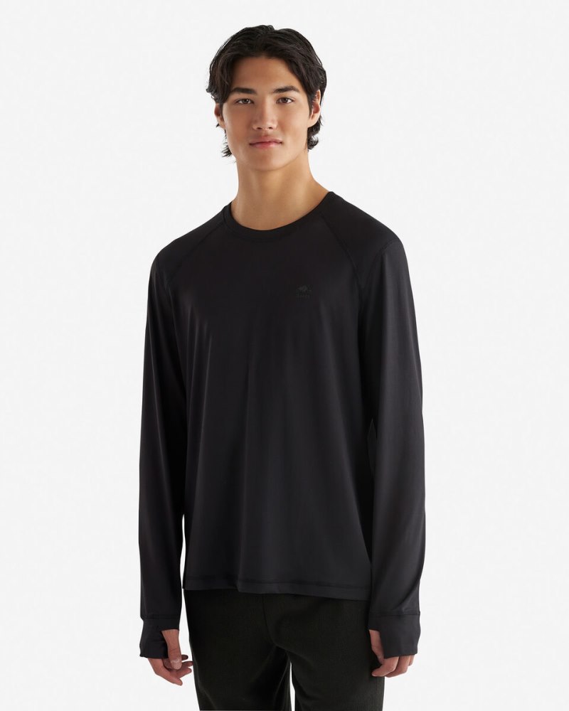 Roots Renew Long Sleeve T-Shirt - BLACK