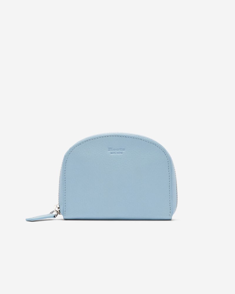 Roots Half Moon Wallet Cloud - ICE BLUE