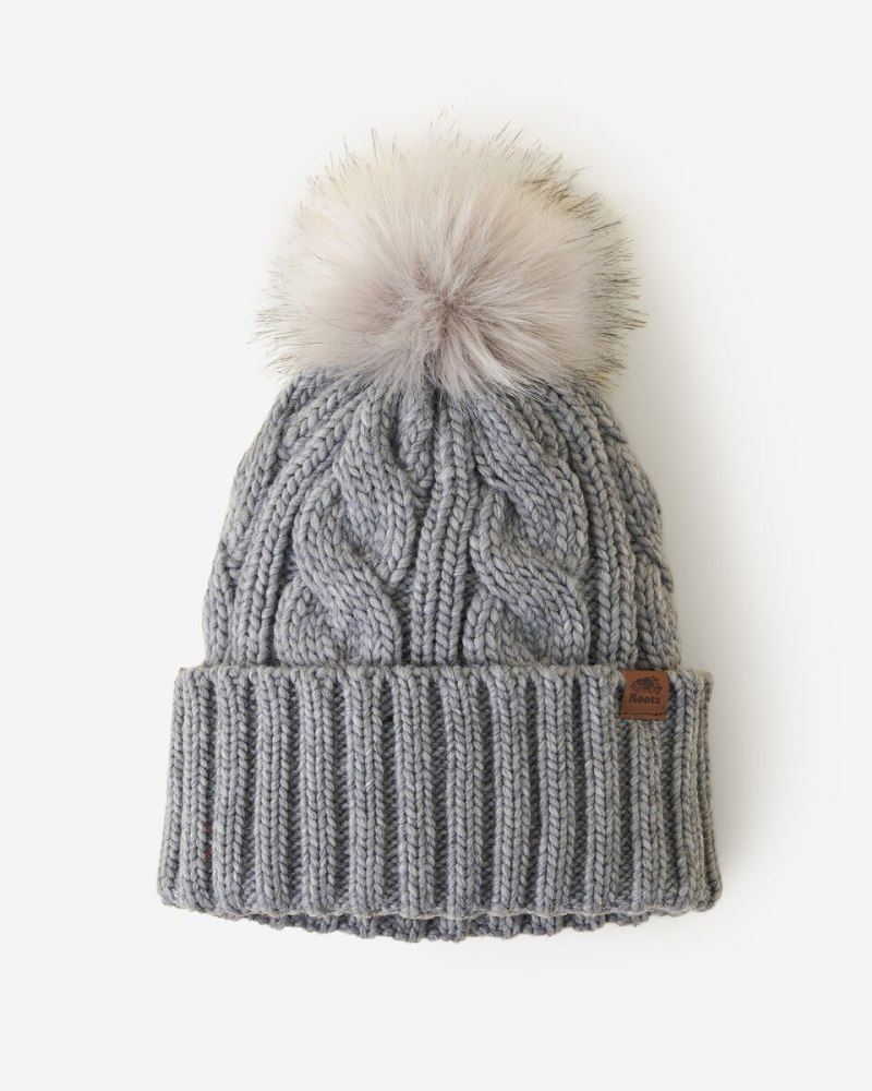 Roots Olivia Cable Toque - MEDIUM GREY MIX