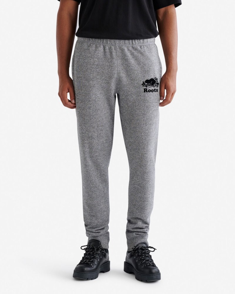 Roots Organic Park Slim Sweatpant - SALT & PEPPER