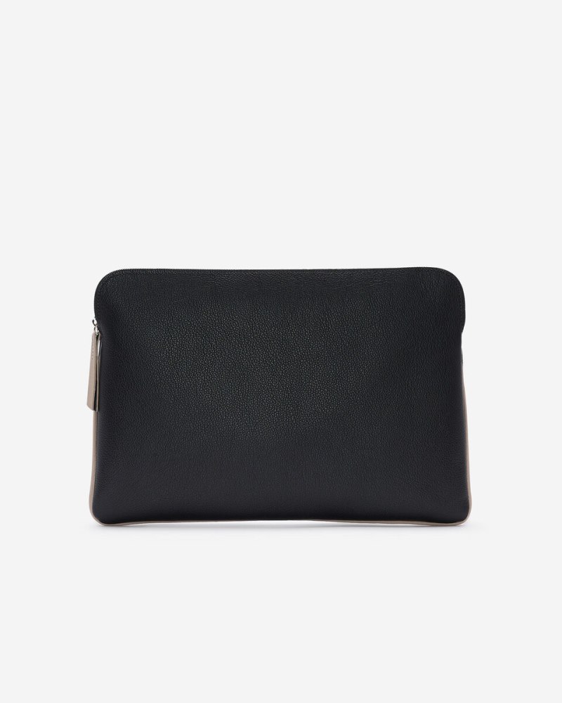Roots Zip Laptop Sleeve Cervino - BLACK/SAND
