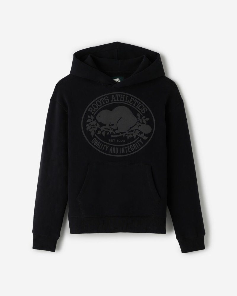 Roots Womens Heritage Beaver Hoodie - BLACK