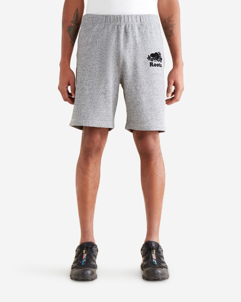 Roots Organic Original Sweatshort 8 Inch - SALT & PEPPER