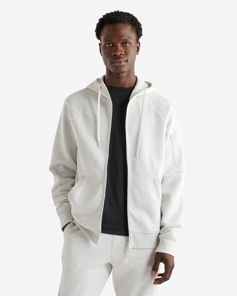 Roots Recover Full Zip Hoodie - WHITE MIX