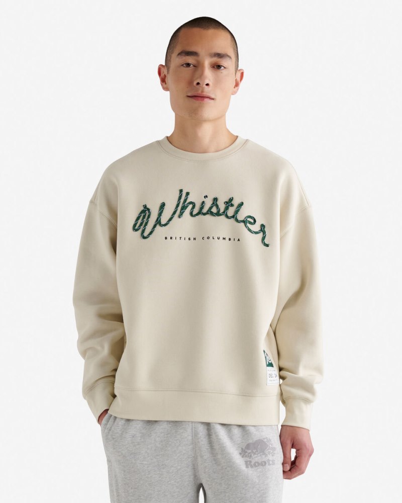 Roots Whistler Alpine Goods Crew - ALMOND MILK
