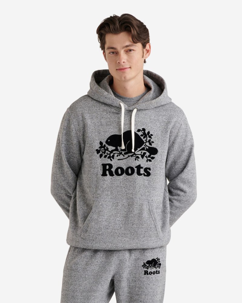 Roots Organic Original Kanga Hoodie - SALT & PEPPER