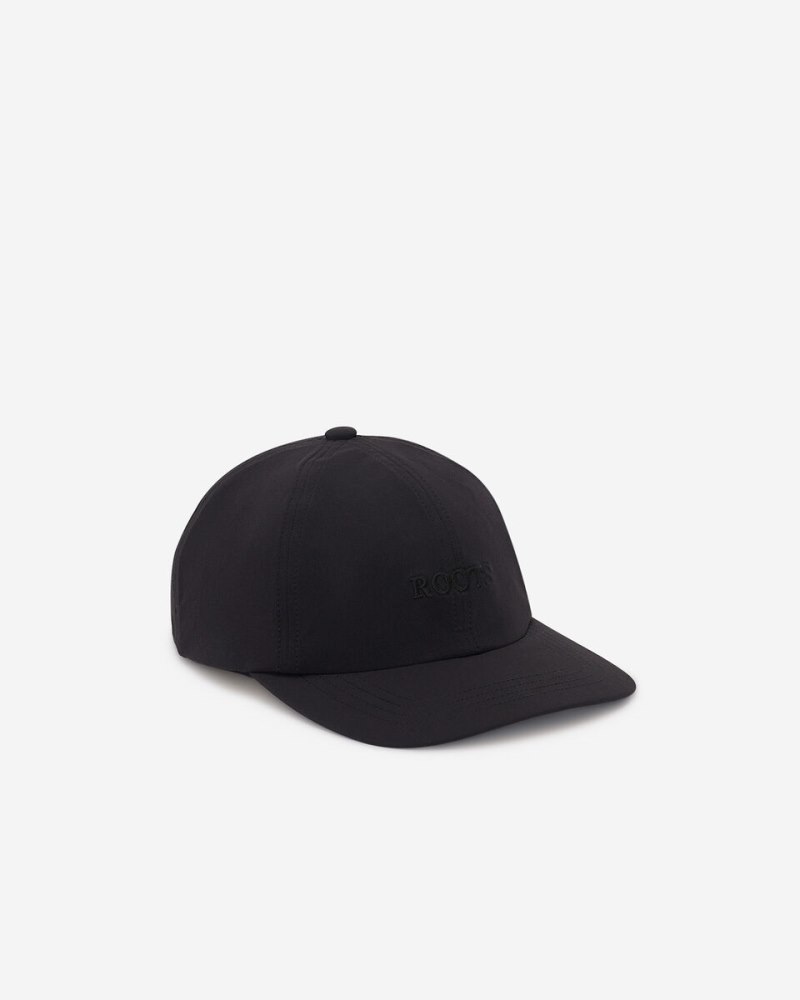 Roots Nylon Baseball Cap - BLACK