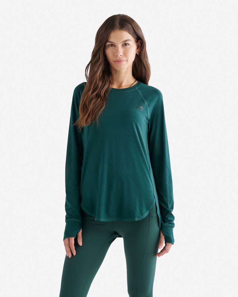 Roots Renew Long Sleeve Top - VARSITY GREEN MIX