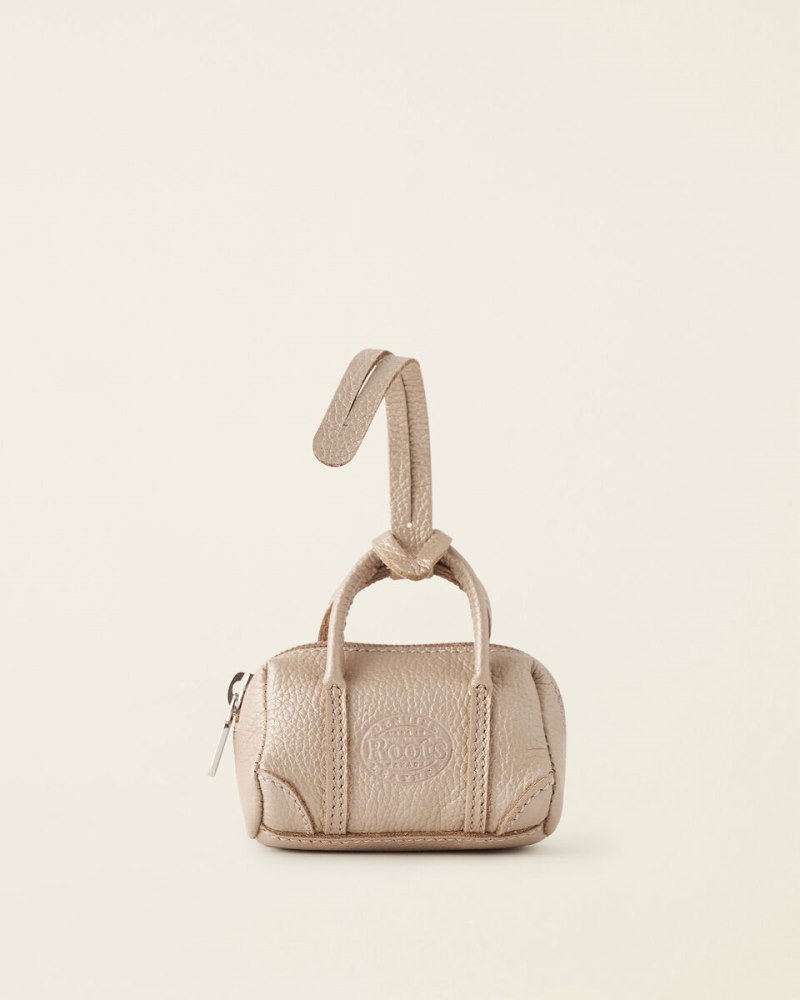 Roots Upcycle Banff Bag Charm Cervino - ROSE GOLD
