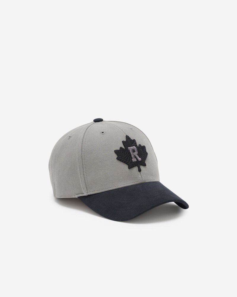Roots Modern Leaf Roots Baseball Cap - GREY ORE
