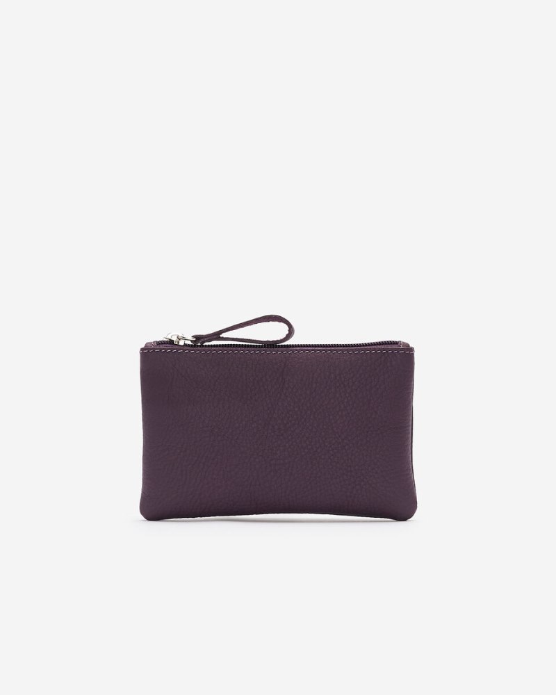 Roots Medium Zip Pouch Cloud - DEEP PURPLE